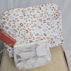 Sonia Kashuk Animal Print Cosmetic Bag Duo